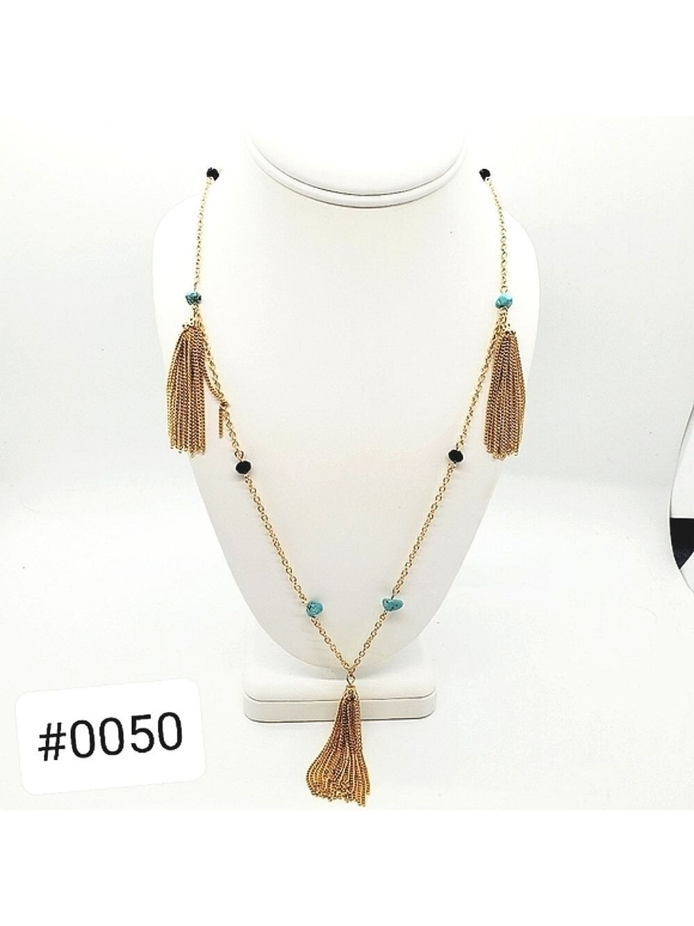 ROMOLO 20in GOLD CHAIN‎ NECKLACE STONES NEW